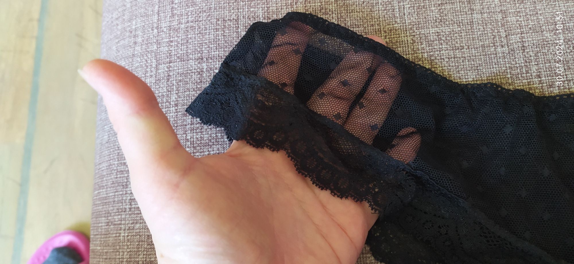 Koronkowe stringi rozmiar M