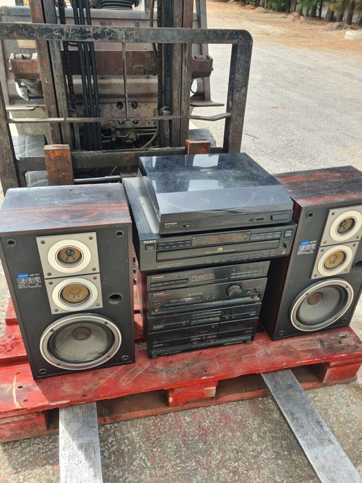 Aparelhagem Pioneer, amplificador z-83, colunas cs-77, leitor de CD
