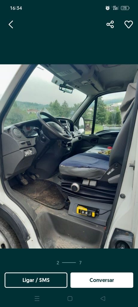 Carrinha Iveco basculante e grua