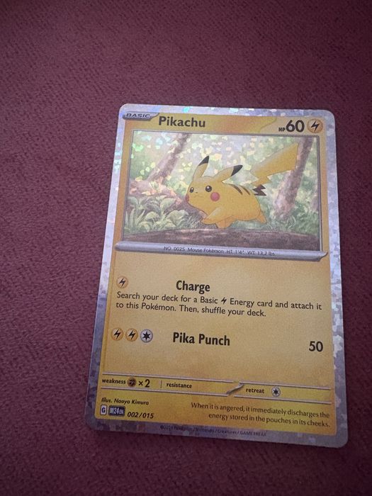 Karta Pikachu Nintendo Game Freak