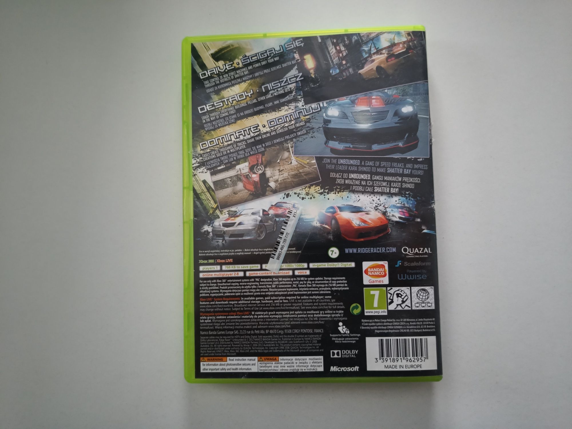 Gra Xbox 360 Ridger Racer Unbounded