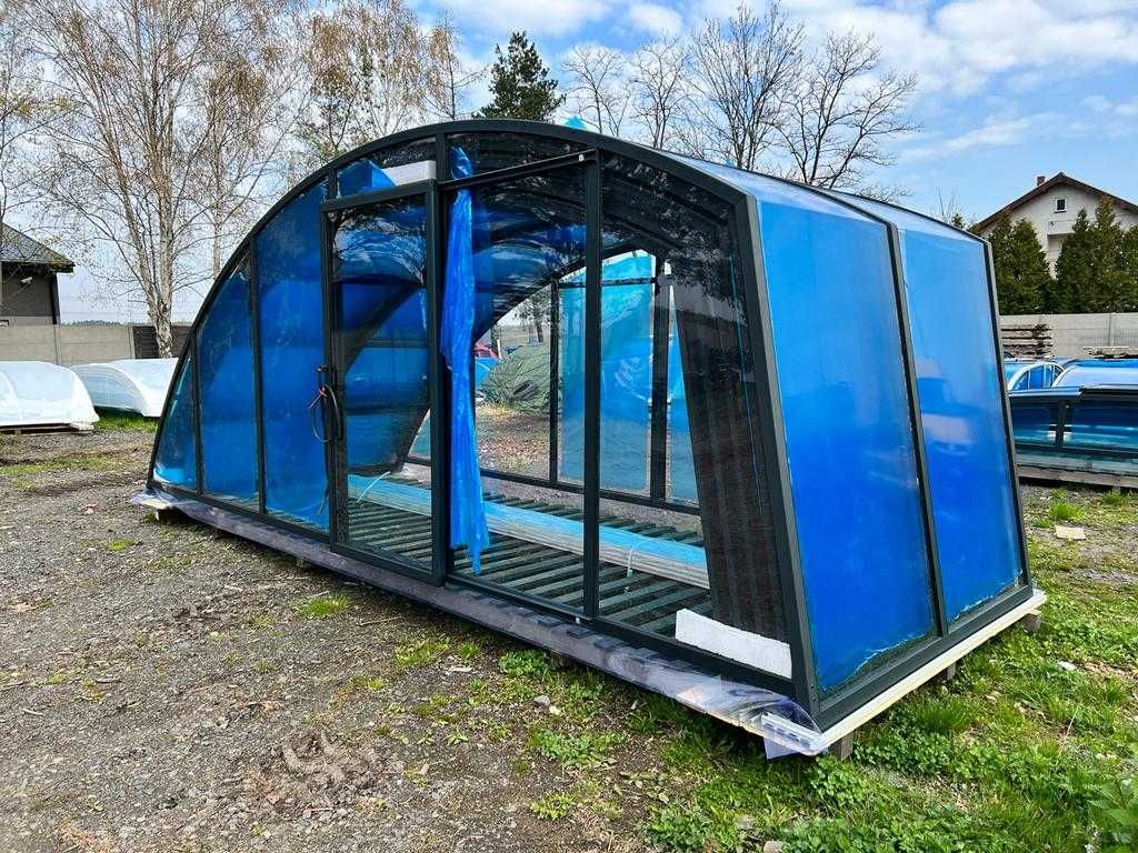 Zadaszenie basenowe przykrycie Monaco 8,80 x 5,00 x 2,20m wysokie !