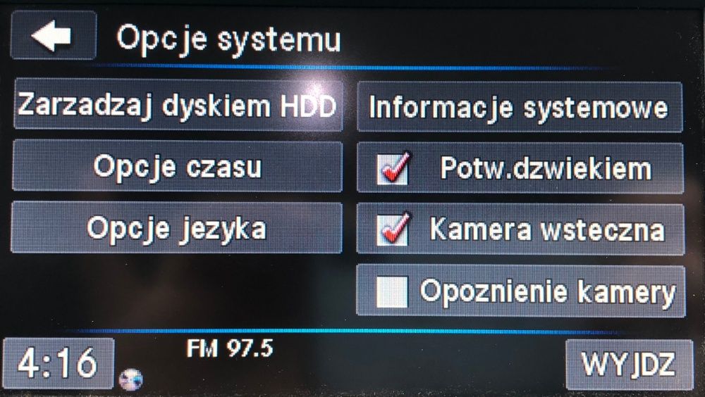 Polski język DODGE RBZ radio