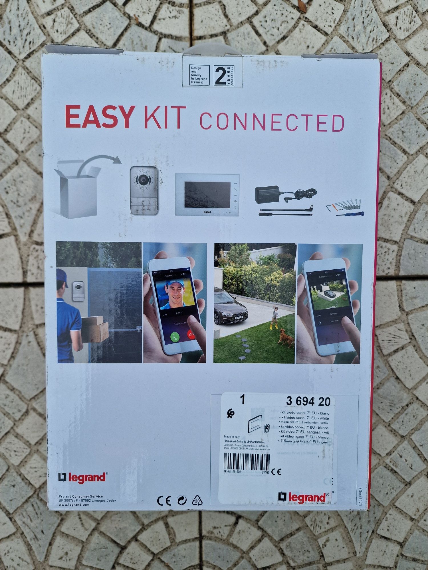 NOVO - Legrand Kit Video Porteiro Vigilância Wi-Fi 7" 369430