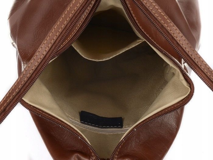 Plecak skórzany damski kultowy włoski na ramię torebka skóra Beltimore