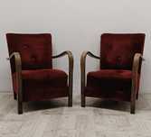 fotel fotele art deco lata 60-te PRL design vintage