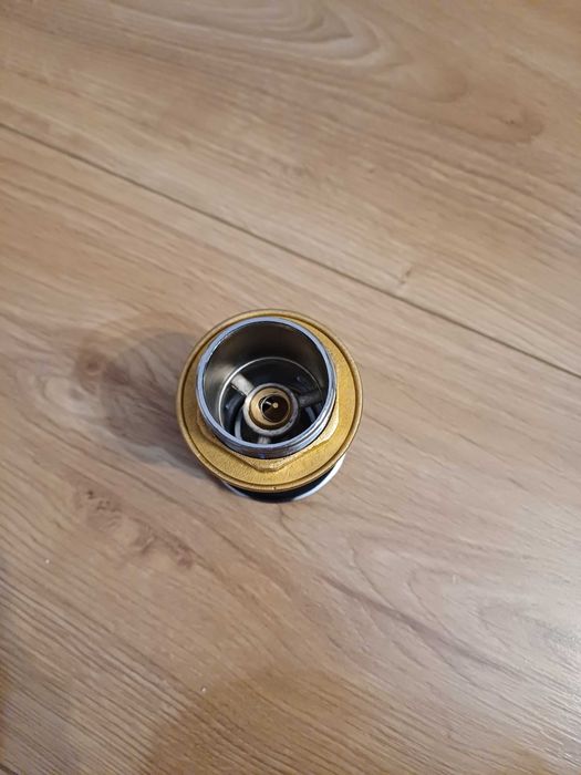 Korek umywalkowy KLIK KLAK mosiężny z przelewem CERSANIT kolor chrom.