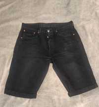 Szorty Levi's czarne jeansowe
