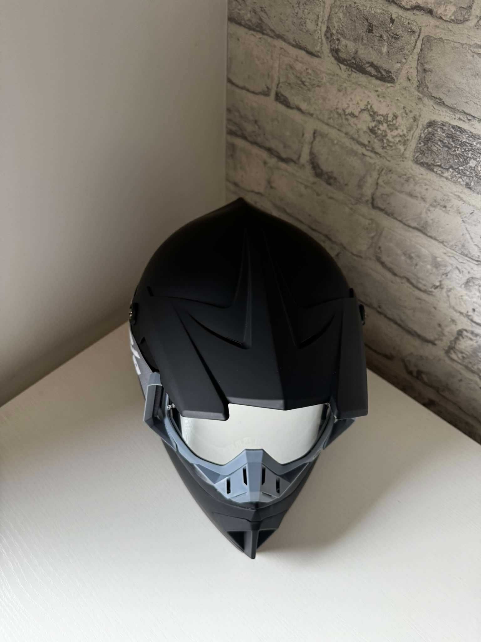 Zestaw kask r. XL gogle cross quad rower hulajnoga ATV offroad 100%