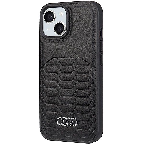 Etui Audi Synthetic Leather z MagSafe na iPhone 15 Plus / 14 Plus - cz