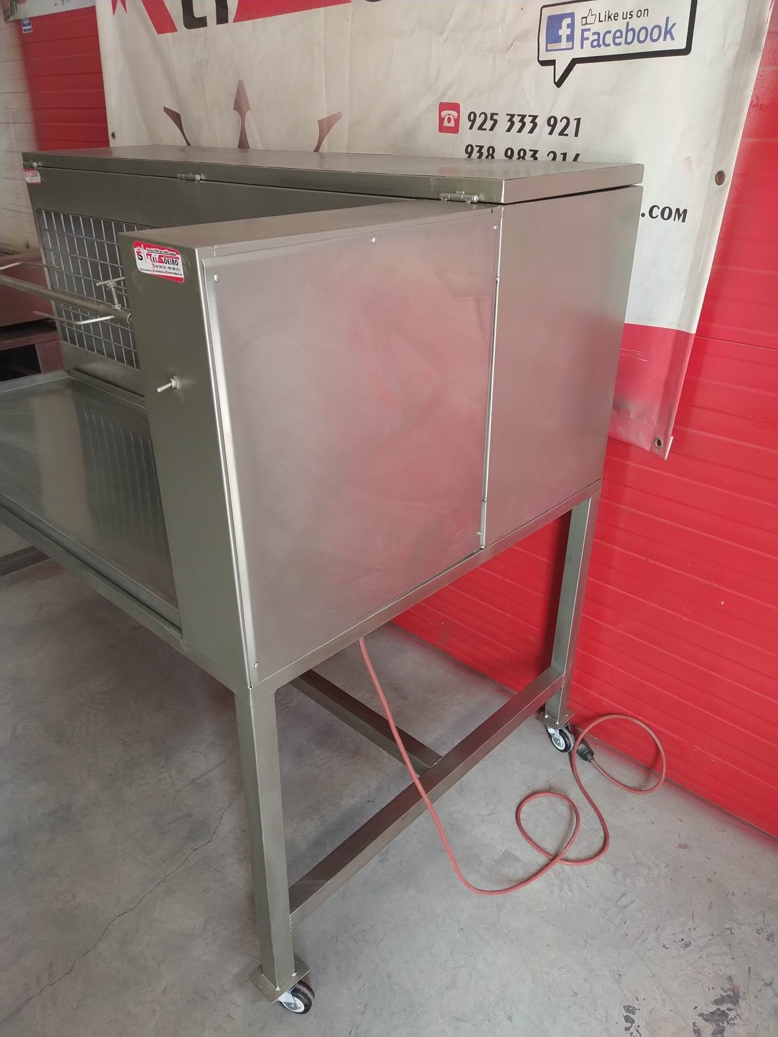 GRELHADOR P/ PORCO NO ESPETO INOX (1500x1000x1400MM) - VALOR C/ IVA