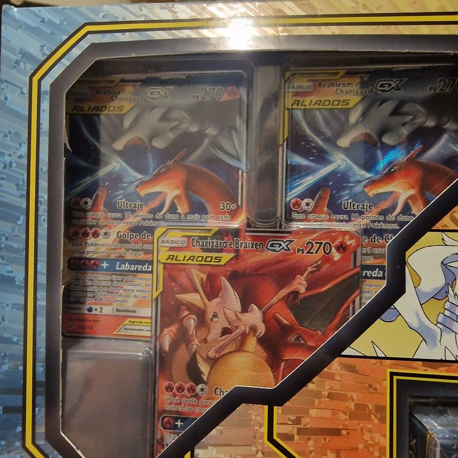 Cartas pokemon baralho batalha da liga charizard e pikachu