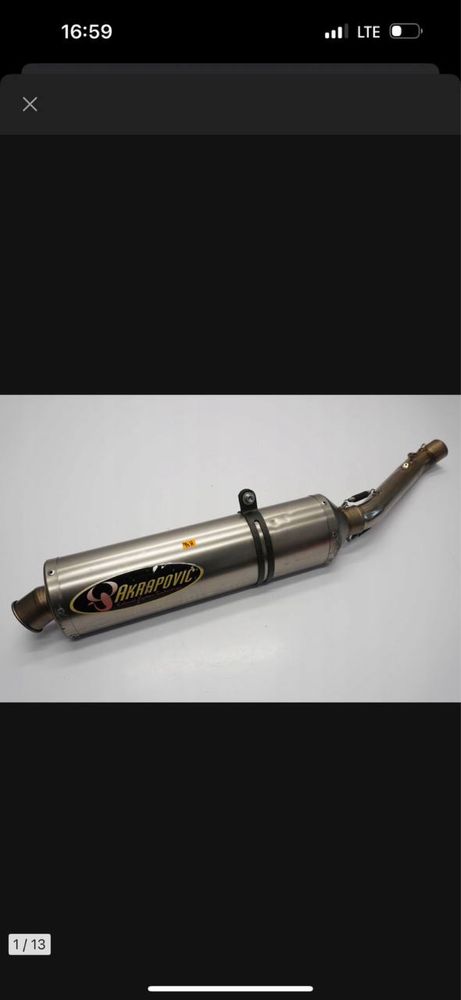 Akrapovic Honda cbr 600f4i original