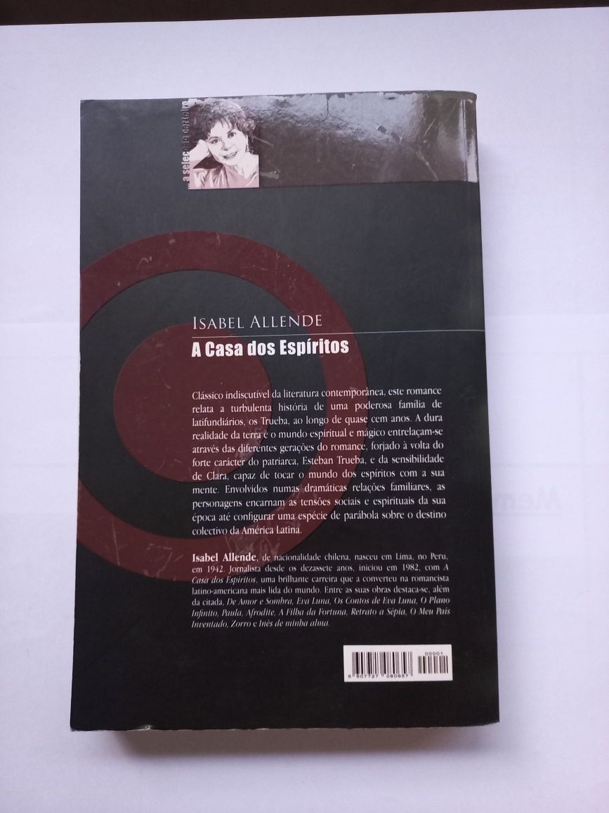 Livro usado "A Casa dos Espíritos"