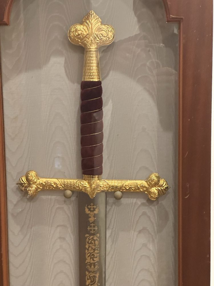 Replica de espada tamanho e peso