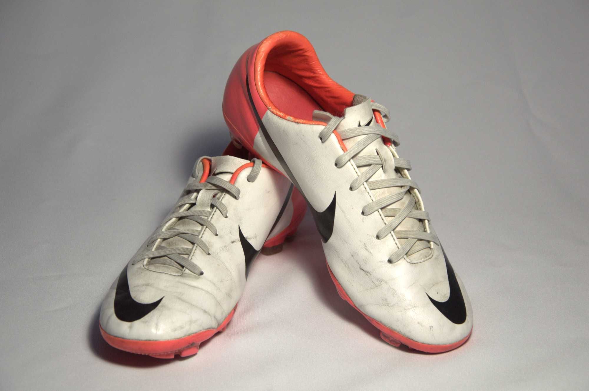 Korki Nike Mercurial Glide FG - Biało-pomarańczowe