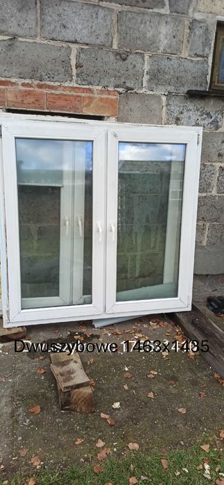 Okna PCV plastikowe, białe, uchylano-rozwierane