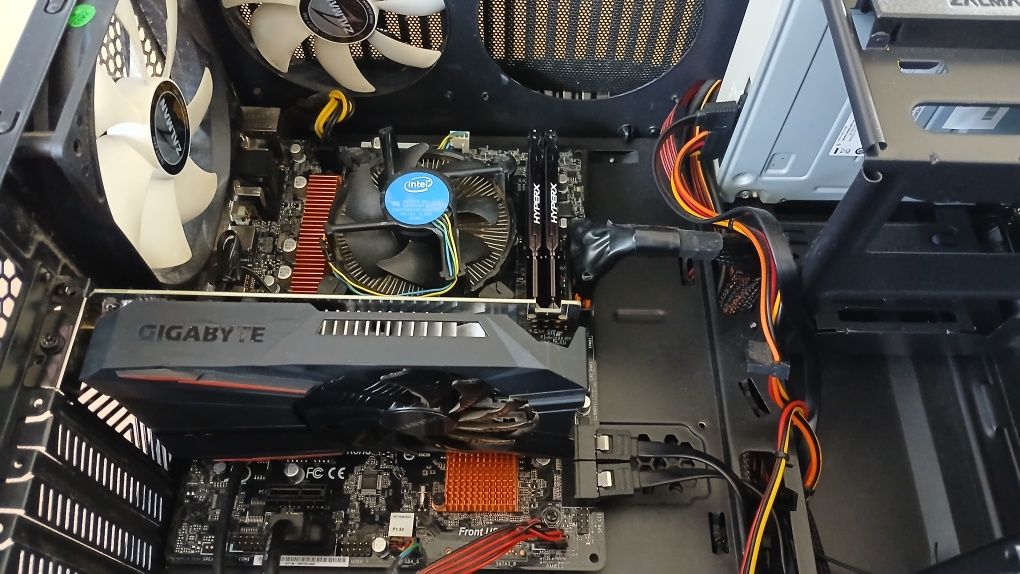 Komputer i5 6600 Ddr4 16Gb GTX 1050ti 4Gb Purple Monitoring Jak Nowy