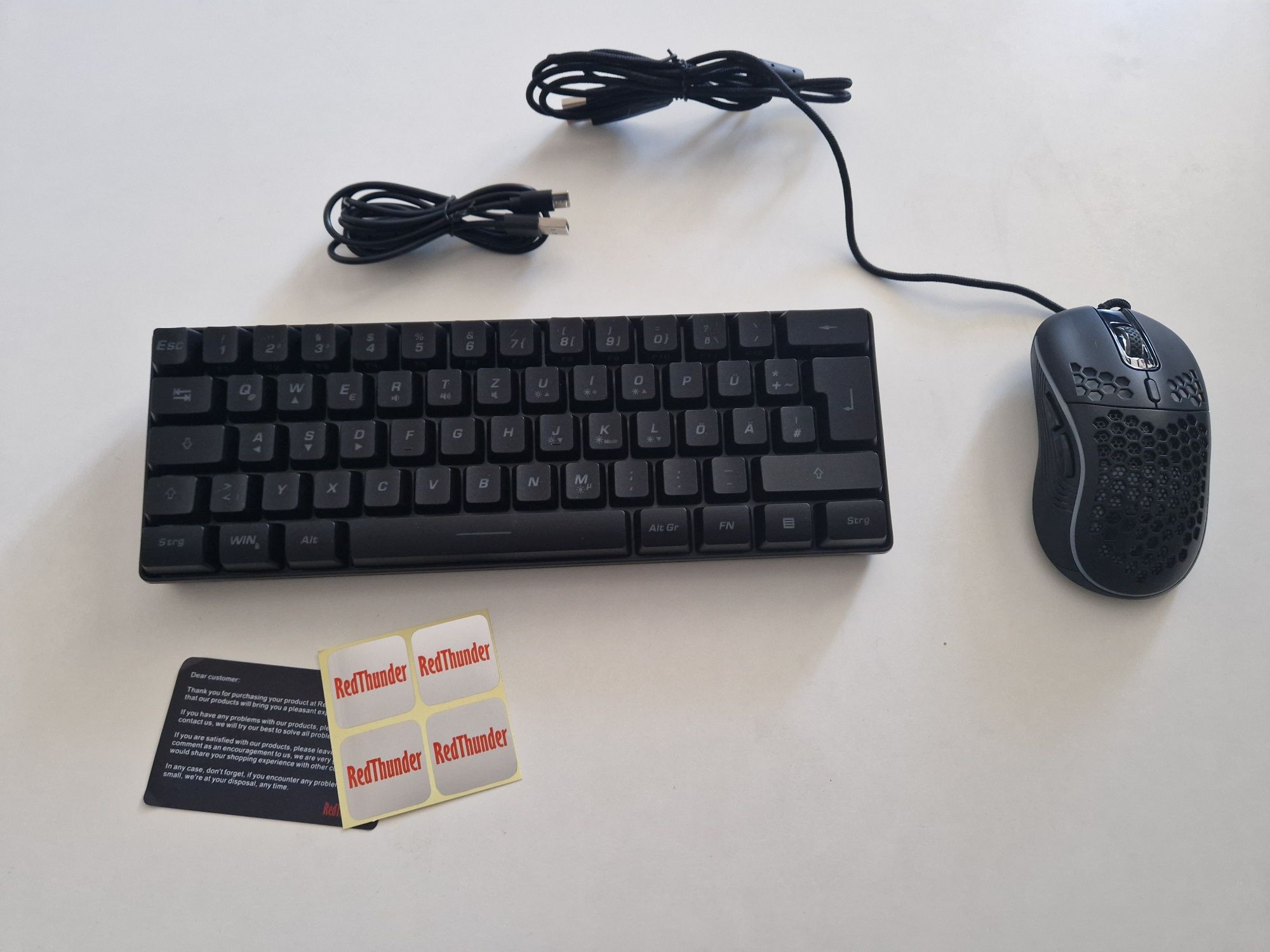 Zestaw klawiatura i mysz dla graczy RedThunder K62 DE