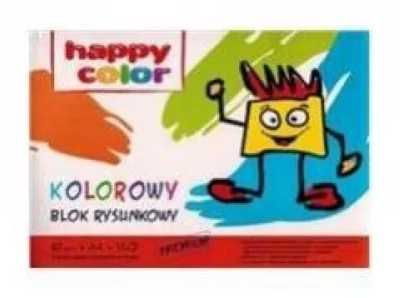 Blok rysunkowy kolor A4/15K HAPPY COLOR