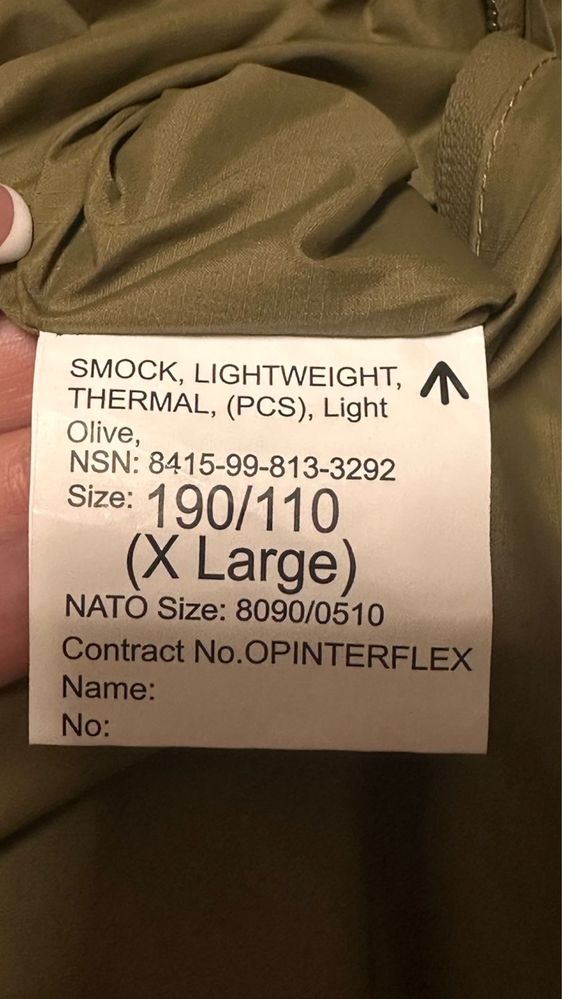 Анорак PCS Lightweight Termal Smock/термокуртка Англія, оригінал.