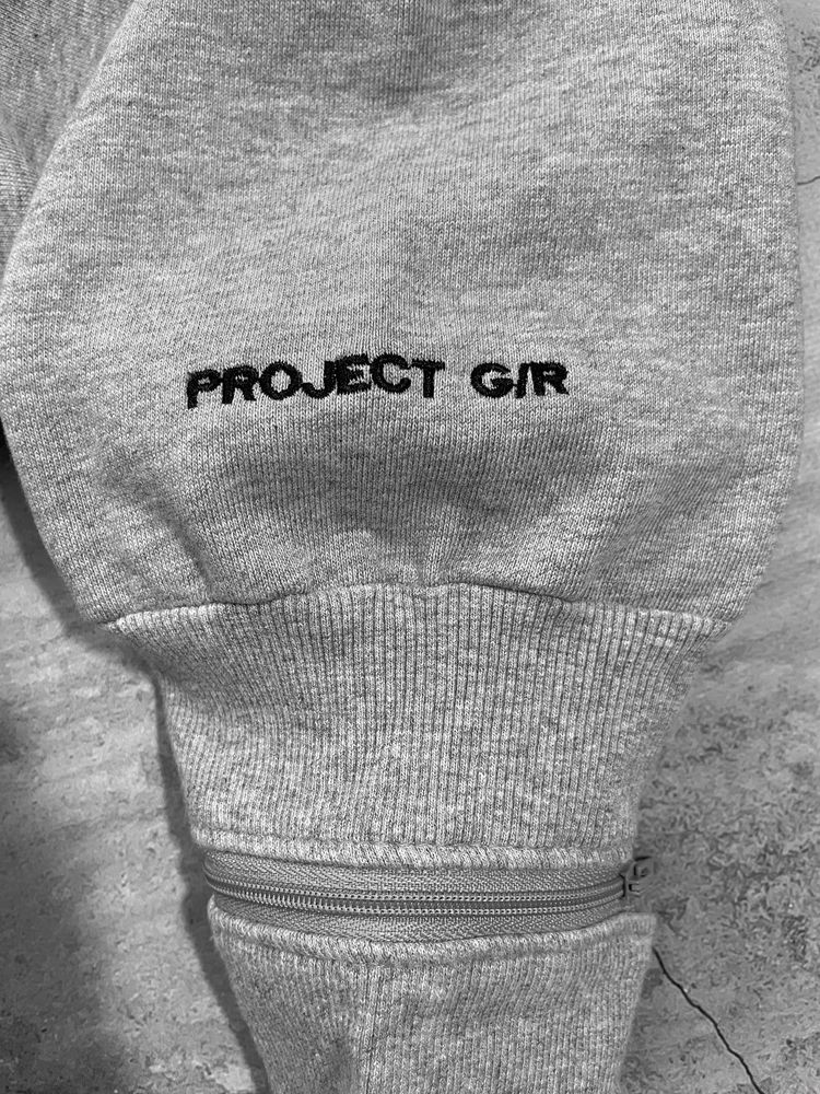 Зіп худі Project G/R ZYGON ZIP GRAILZ сірого кольру