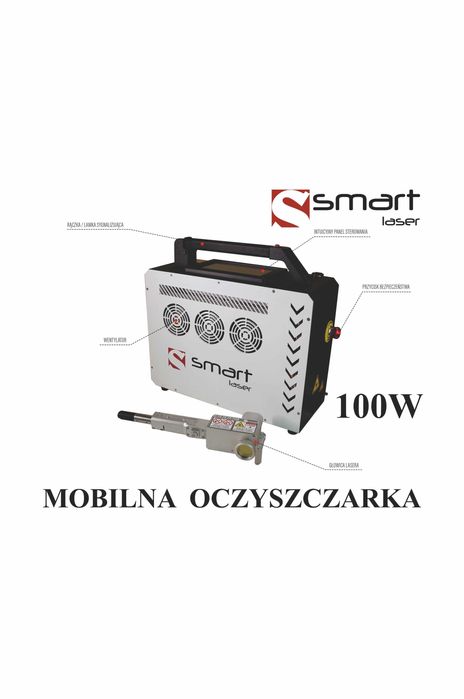 Mobilna Pulsacyjna Oczyszczarka Laserowa SMART LASER 100W