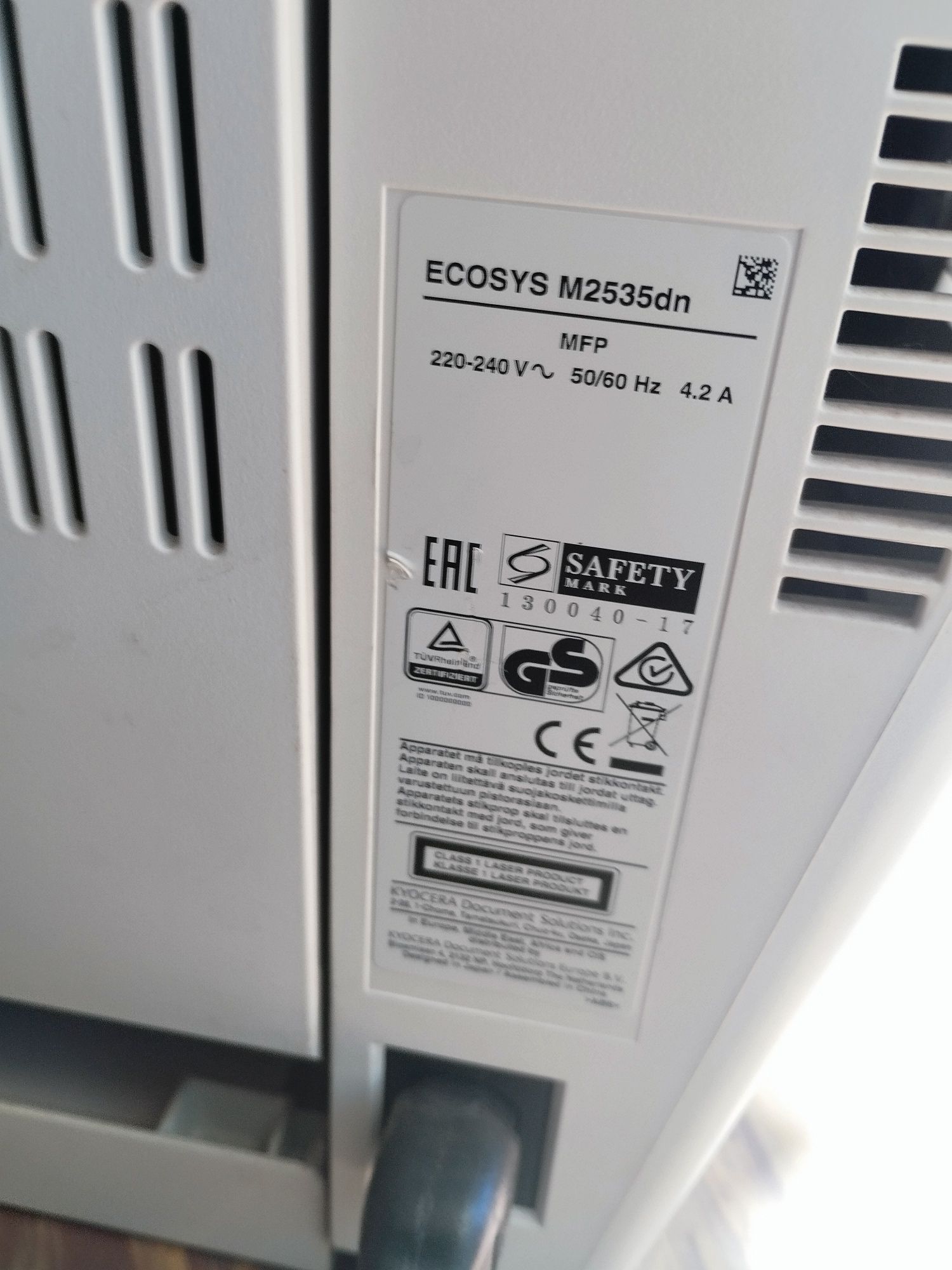 Urządzenie wielofunkcyjne laserowe Kyocera M2535DN drukarka ksero