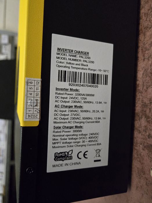 Інвертор гібридний   6,5кВт 48В.