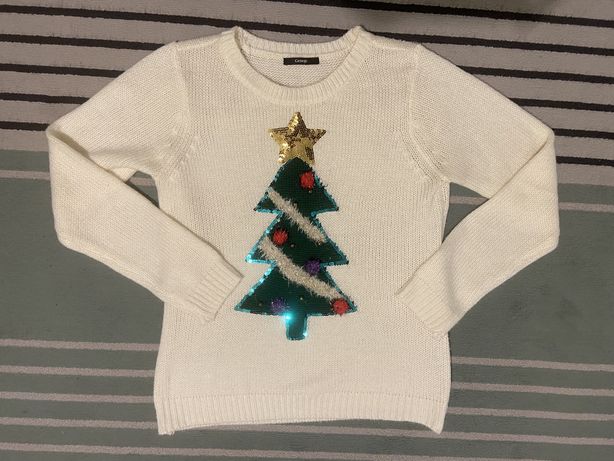 Sweter sweterek świąteczny Choinka rozmiar L 40 George