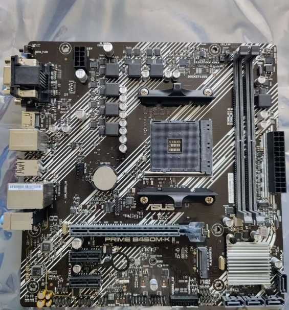 Продам материнскую плату Asus Prime B450M-K II (новая +гарантия)