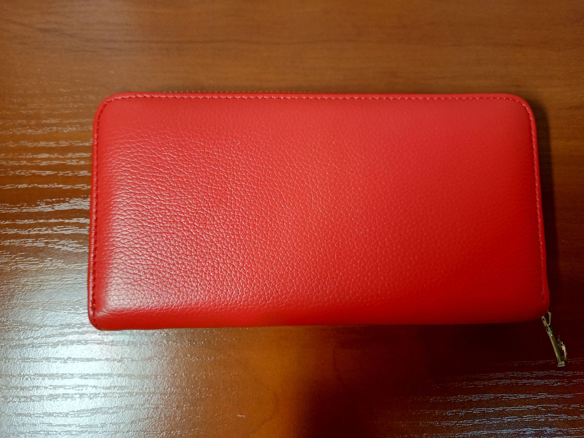 Женский красный кожаный кошелек гаманець Patrizia pepe