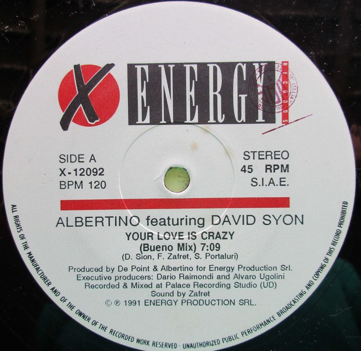 Albertino - - - - - Your Love is Crazy - - - - - Maxi Single