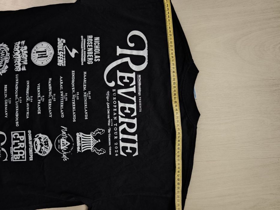 Reverie rap t shirt European Tour 2024 RARE футболка