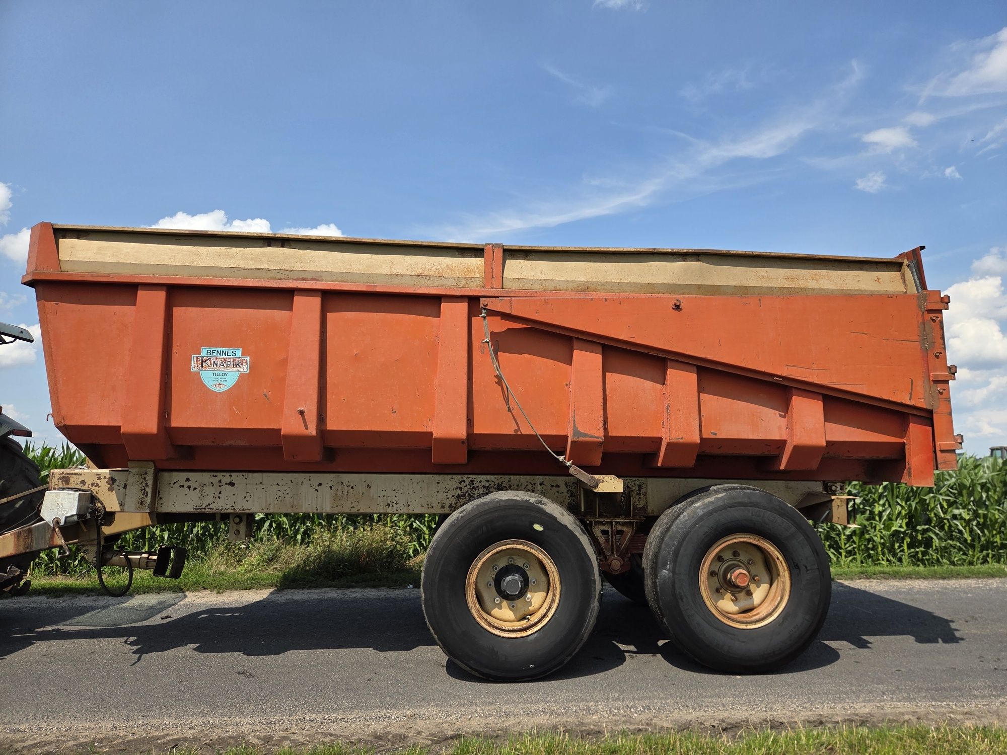 Przyczepa skorupowa  15   16 ton knapik   brimont
