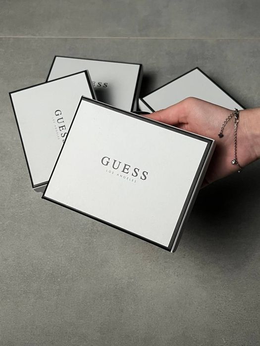 Мужской Кошелек Guess монограм / Подарок для мужчинкошелек