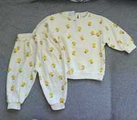 Dres Zara 3-6 mc zestaw Komplet bluza spodnie