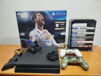 PlayStation PS4 + 2 comandos+ acessórios