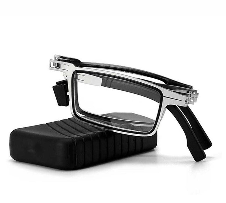 складні окуляри для читання з чохлом з діоптрією +1.5 +2.0 унісекс