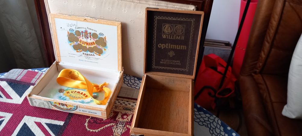 caixas de charutus Havana antigos