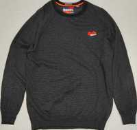 Wr) SUPERDRY logowany sweter męski Roz.M