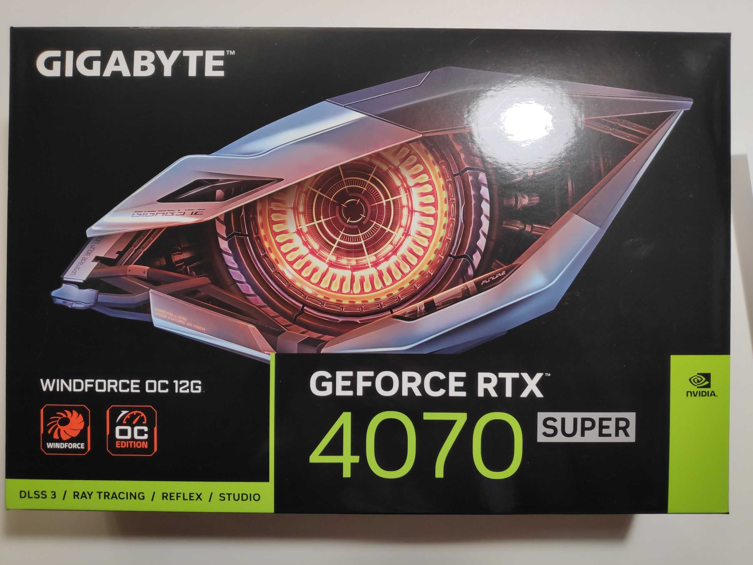 Видеокарта Gigabyte RTX 4070 SUPER WINDFORCE OC 12GB Новая