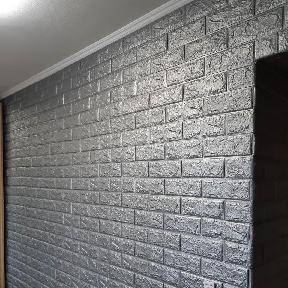 Самоклеючі панелі 3Д 3d  цегла кірпіч декоративна декор стін  плитка