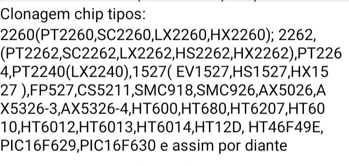 Comando para portão 433mhz