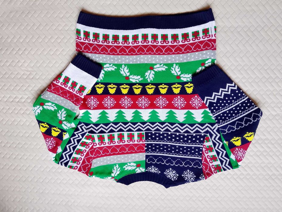 M Męski sweter świąteczny na święta kardigan rozpinany Mikołaj