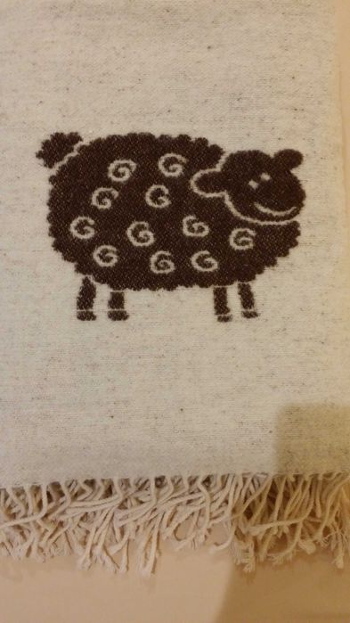 Manta 100% pura lã virgem -  Ovelhas