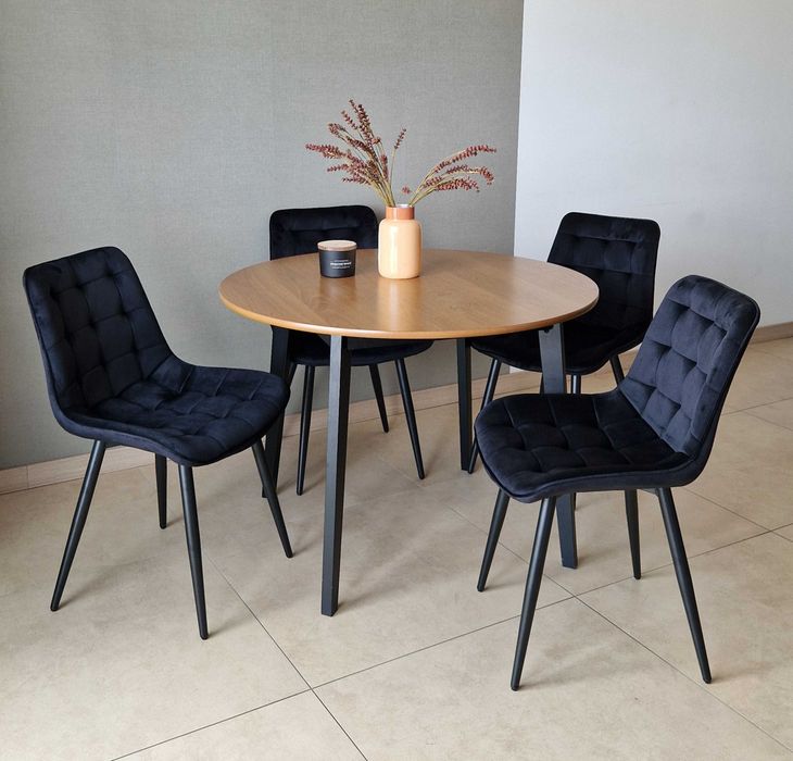 Welurowe krzesło tapicerowane do salonu i jadalni. Nowe. Wysyłka 24h