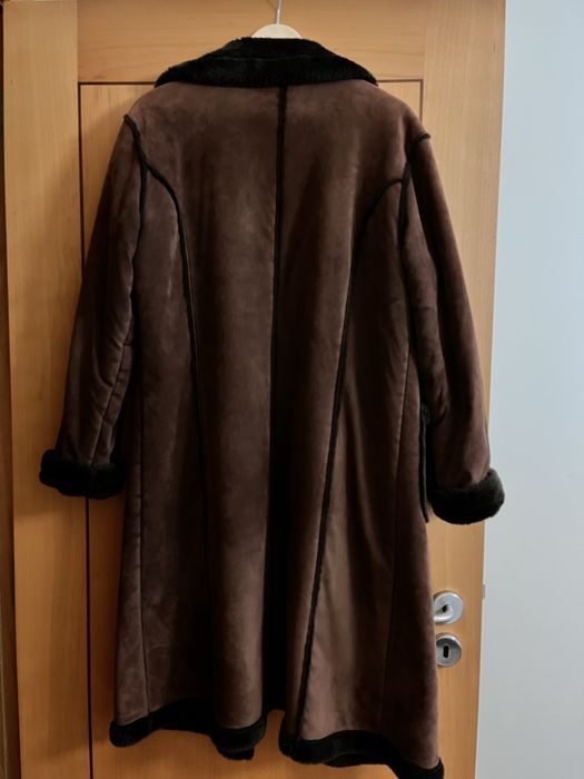 Casaco castanho de pelo