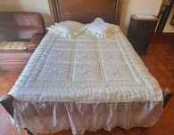 Colcha de cama de casal com 2 almofadas