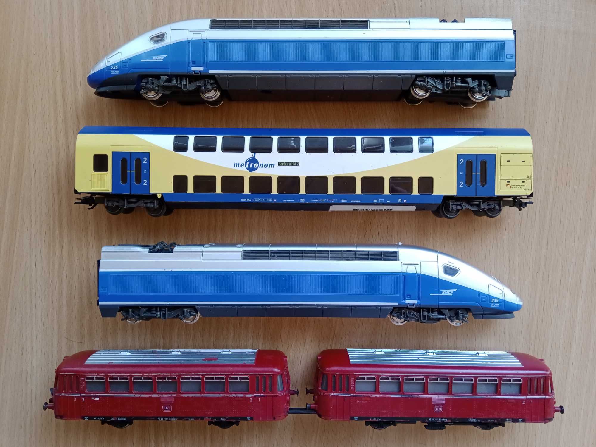Поезд 1:87 Скоростной Двухэтажный TGV Швейцария Eurofima